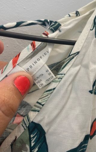 Vestido largo estampado flores