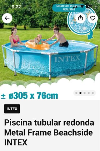 Piscina INTEX 3.1m + depuradora utilizada una vez