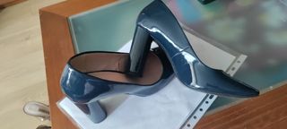 Tacones Zara - Azul marino - Talla 39