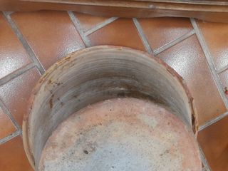 Lebrillo barro cocido antiguo