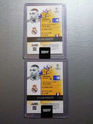 Mbappe numeradas Real Madrid topps total football 