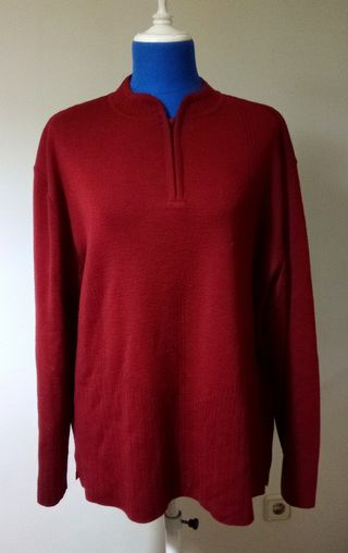 Jersey burdeos mujer entretiempo