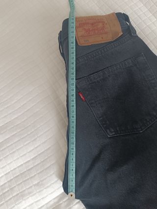 Levi's 501 negros W30 L34 -talla 20