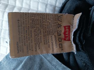 Levi's 501 negros W30 L34 -talla 20
