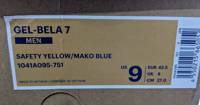 42.5 Asics Bela 7 Padel