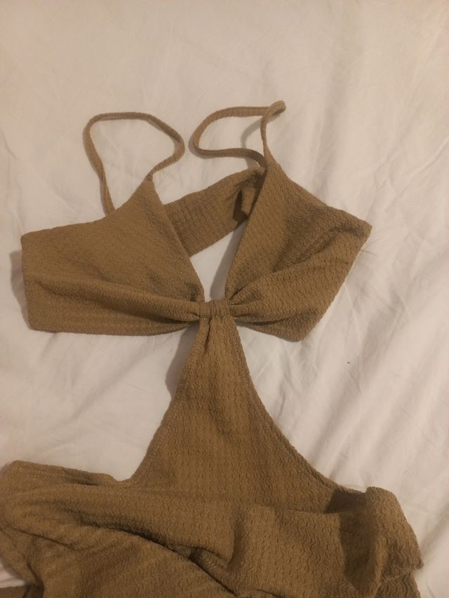 Vestido largo marrón - Talla única