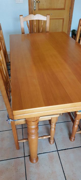 Mesa Comedor Madera - 6 Sillas