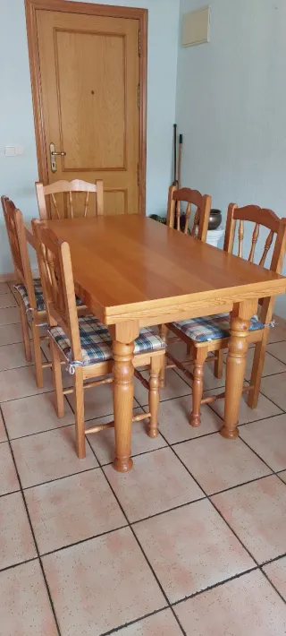 Mesa Comedor Madera - 6 Sillas