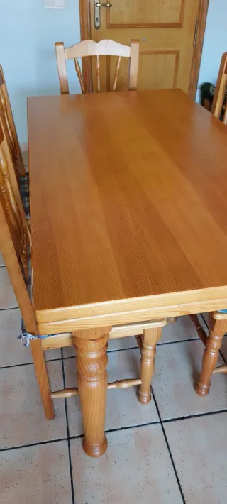 Mesa Comedor Madera - 6 Sillas