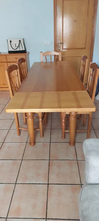 Mesa Comedor Madera - 6 Sillas