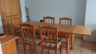 Mesa Comedor Madera - 6 Sillas