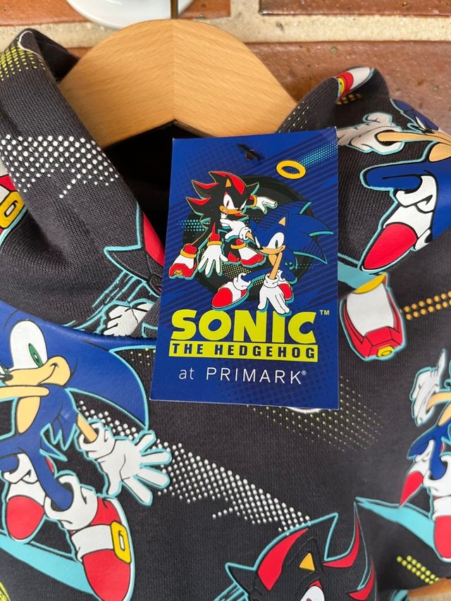 Sudadera Sonic niño 2-3 años. 98cm