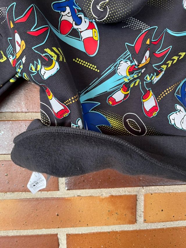 Sudadera Sonic niño 2-3 años. 98cm