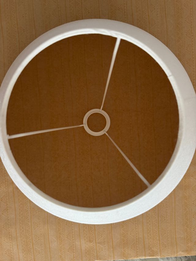 Pantalla lino para lampara. Color crudo.