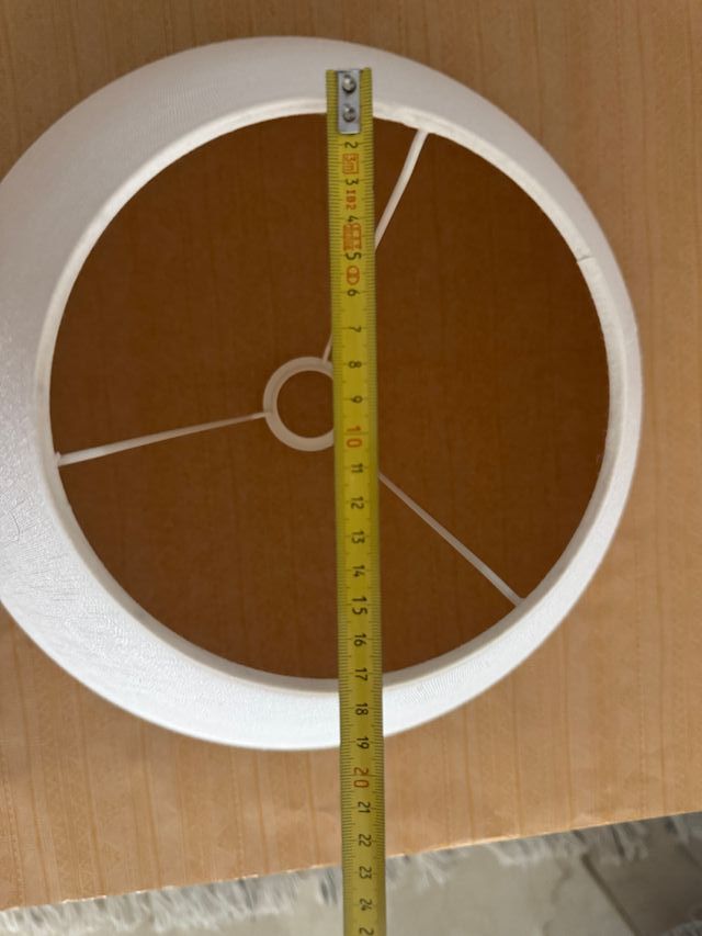 Pantalla lino para lampara. Color crudo.