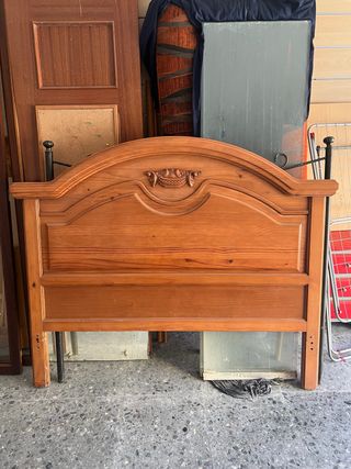 Cabecero cama madera maciza