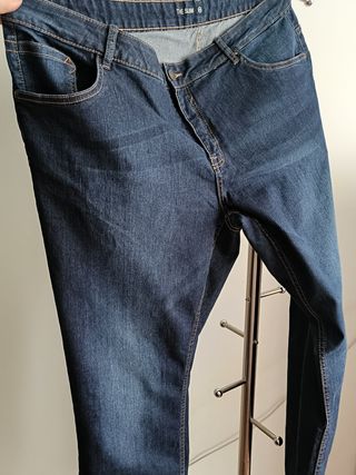 Vaqueros Slim Talla Grande - Azul