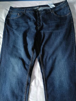 Vaqueros Slim Talla Grande - Azul