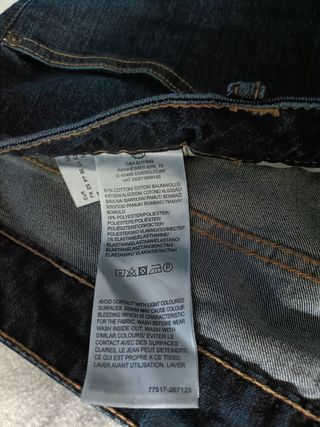 Vaqueros Slim Talla Grande - Azul