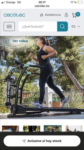 Cinta correr Cecotec RunnerFit Sprint Vibrator