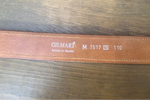 Cinturón piel alta calidad  marrón GILMART - 110cm