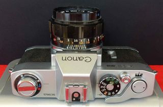 1584-Camara CANON EX AUTO -canon 1.8/50mm-funciona