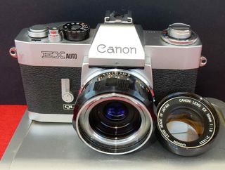 1584-Camara CANON EX AUTO -canon 1.8/50mm-funciona