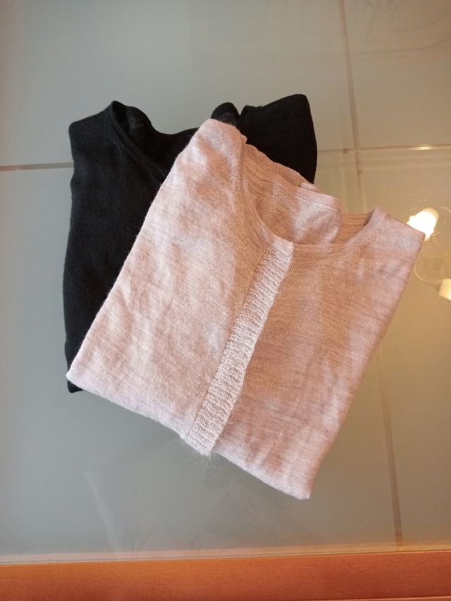 2 Chaquetas lana finas: beige&negra