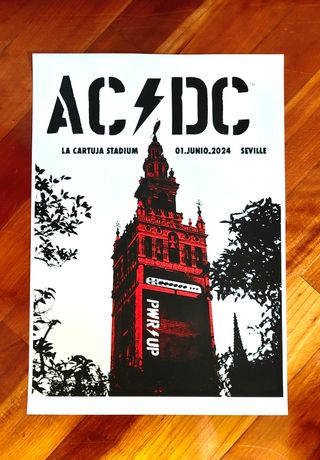Poster AC/DC Sevilla 01/06/2024