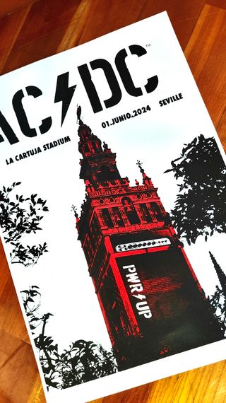 Poster AC/DC Sevilla 01/06/2024