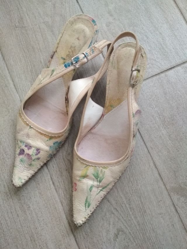 Zapatos verano piel multicolor