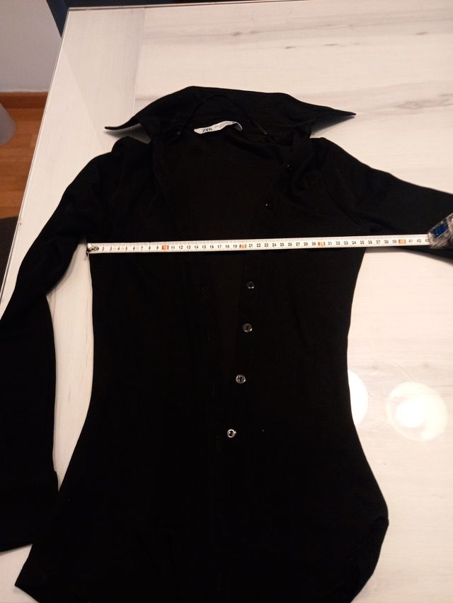 Camisa negra Zara - Talla XS