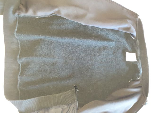 Cazadora acolchada negra 10-12 años 152cm largo