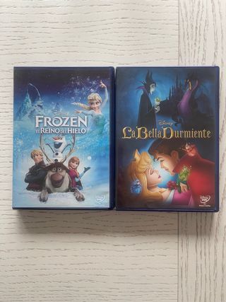 DVDs Frozen y La Bella Durmiente