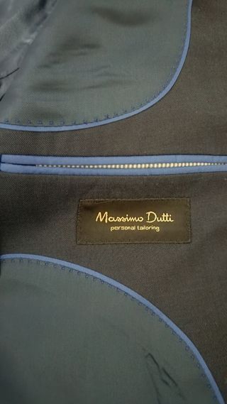Traje Massimo Dutti azul - Personal Tailoring