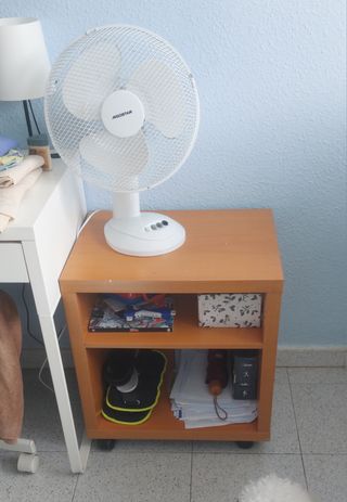Mesa auxiliar madera - marrón anaranjado