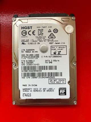 Disco Duro Hitachi y Hgst 2.5" HDD