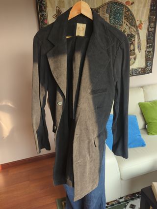 Chaqueta negra gamuza invierno - Talla 42
