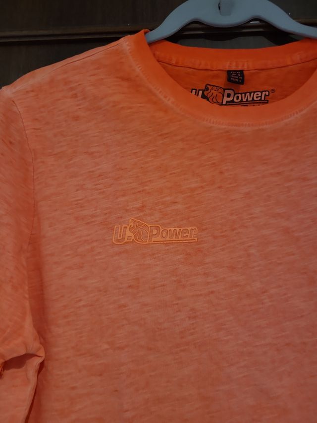 Maglietta Upower Arancione Fluo Uomo