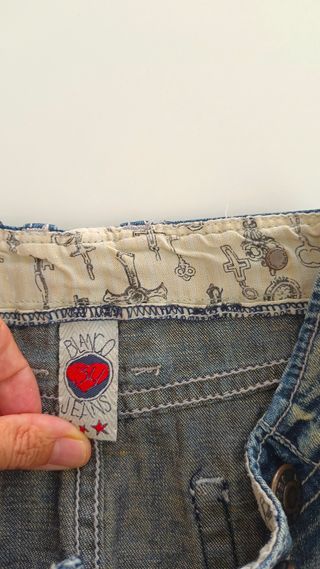 Minifalda vaquera desgastada - Talla 34