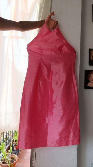 Vestido rosa coral - Talla M , con su chaqueta