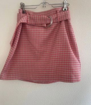 Minifalda de cuadros vichy