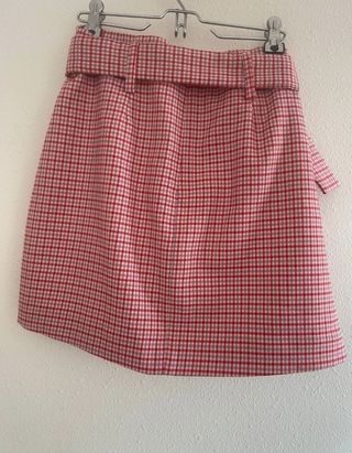 Minifalda de cuadros vichy