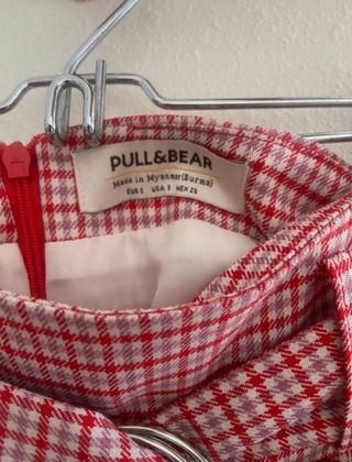 Minifalda de cuadros vichy