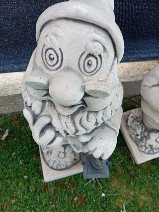 4 gnomi da giardino - Statue in pietra