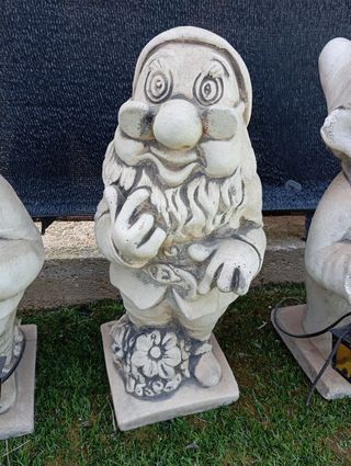 4 gnomi da giardino - Statue in pietra