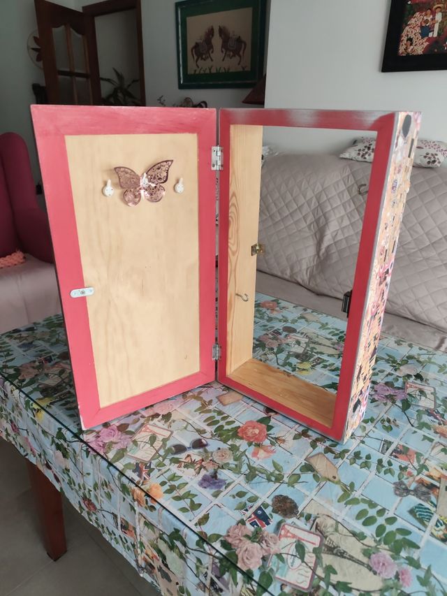 Caja madera maciza vintage