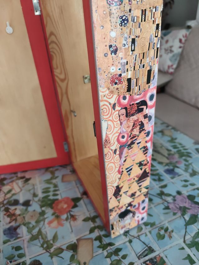 Caja madera maciza vintage