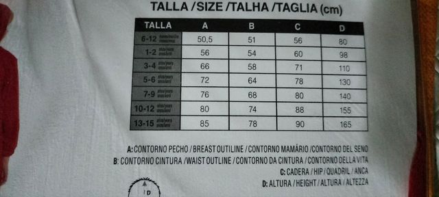 Disfraz Atracador niño Talla 13-15