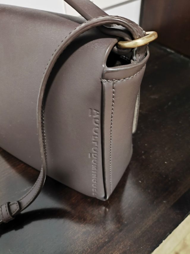 BOLSO PIEL MUJER MARRON